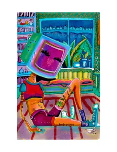 TV n Chill Art Print Markers