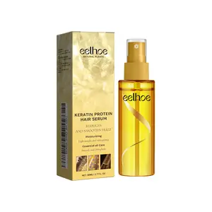 EELHOE Keratin Hair Care Serum Spray, Hair Repair Improves Dry Curly Hair Frizzy Moisturizing Oil Serum Soft Silky Hair Strengthening Hair