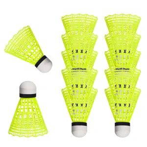 12 Pack Nylon Badminton Shuttlecocks - High Speed Training Birdies, Durable for Indoor Outdoor Play, Great Stability & Long-Lasting Flight
