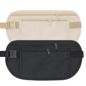 Unisex Anti-Theft Sports Waist Bag, Outdoor Running Belt Pouch, Multi-Functional Ultra-Thin Invisible Phone Wallet, ID Holder, Trail Running, Jogging Equipment, Training
