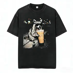 Women's Unisex Cotton T Shirts Oversized Short Sleeves Casual Loose Wash Solid Basic Tee Tops Summer Wear