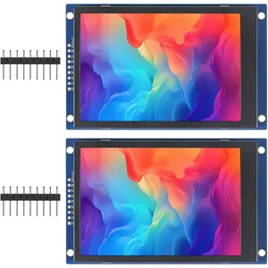 2 count 3.5" SPI TFT LCD Display Module 320x480 RGB LCD Screen 3.3V ST7796 Drive SPI Interface 8pin Full Color for Arduino DIY