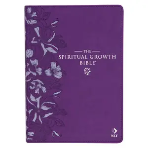 Purple Faux Leather Spiritual Growth Bible Purple Faux Leather Spiritual Growth Bible
