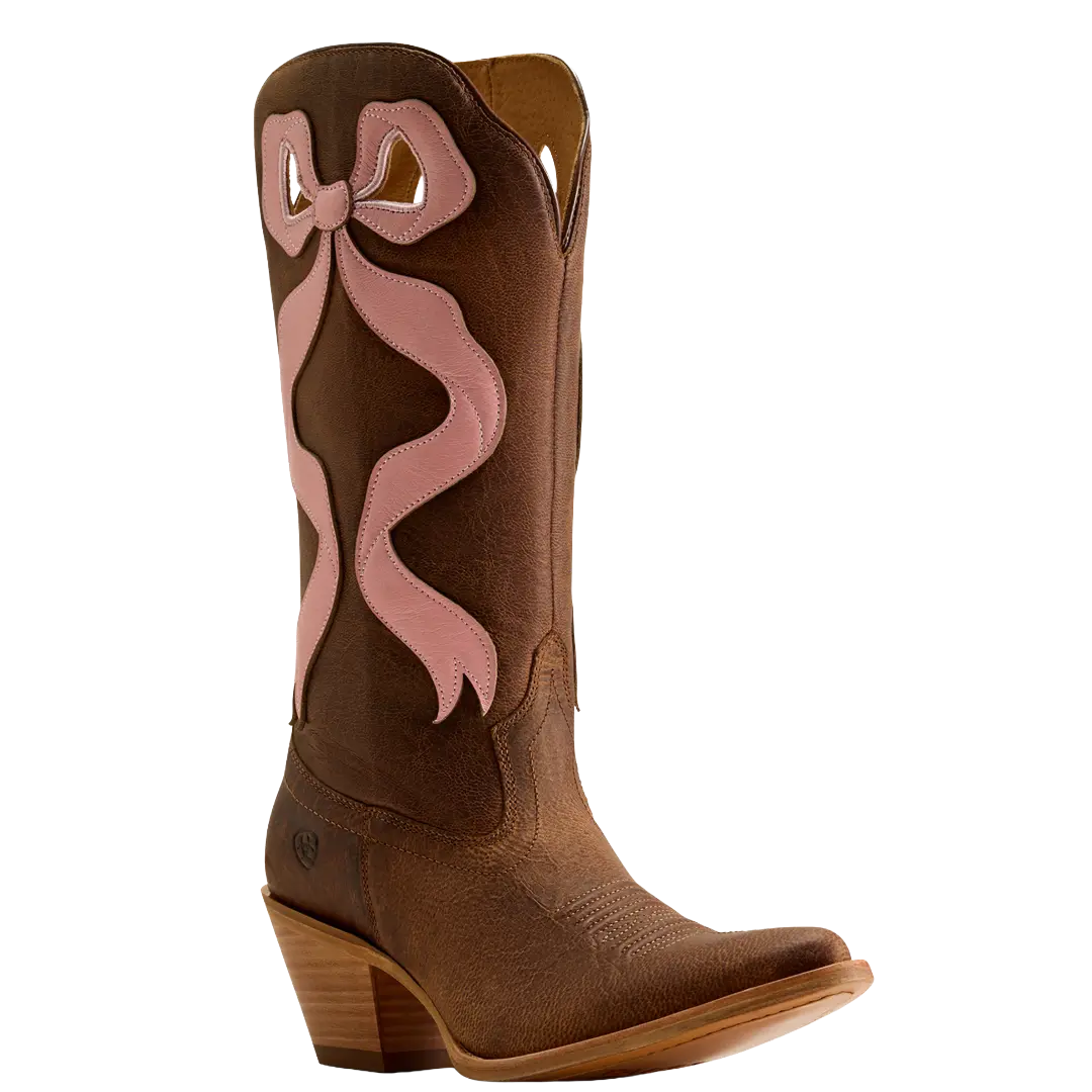 Ariat Women's Western Style Beaux Weathered Tan J-Toe Western Boot 10080307