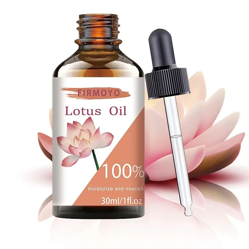 Lotus Essential Oil, 100% plant-based, Scented with a long-lasting fragrance. Suitable for full-body spa massages, hair and scalp care massage oil, air fresheners, humidifiers, and aromatherapy diffusers. A versatile plant-based essential oil. 1.01 oz.
