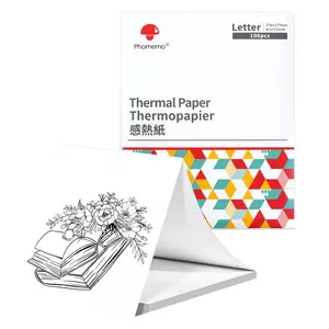 Phomemo M08F / MT800 / Brother Portable Printers Compatible - A4 & US Letter Advanced Thermal Printer Paper for Inkless Printing