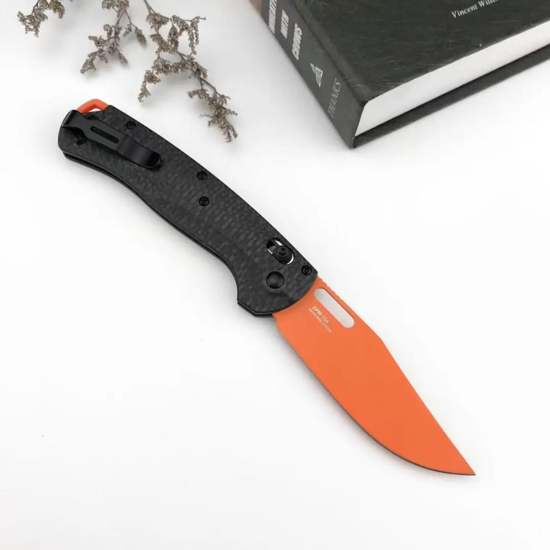 15535 folding knife, carbon fiber handle, high-quality knife, fruit knife, pocket knife, kitchen knives