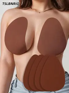 TSLBNRIO Invisible, Seamless Breast Lift Tape, Bra, 3 Sizes Disposable Adhesive Breast Petals, Anti-Sagging Nipple Covers, Breathable & Water-Wettable Breast Patches, Mild Adhesive Strong Contractility Tight Fit, Ideal for Strapless Backless Dresses