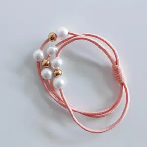 [1 gift] Pink hair rubber band, suitable for gift friends, holiday gifts