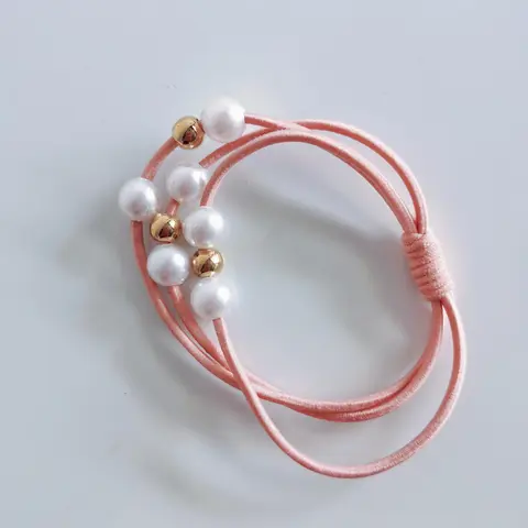 [1 gift] Pink hair rubber band, suitable for gift friends, holiday gifts