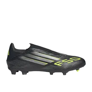 adidas Mens F50 League Laceless Firm GroundMulti Ground Football Sneakers Shoes - Black