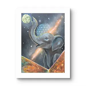 Animarii Unzipped No.2: The Elephant — The One Who Carries the Memory of Everything · Fine Art Print