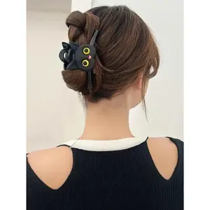 Cute Cartoon Cat Design Hair Claw, Fashionable Hair Accessories for Women & Girls, Casual Versatile Hair Accessories for Daily Wear, Clip In Claw