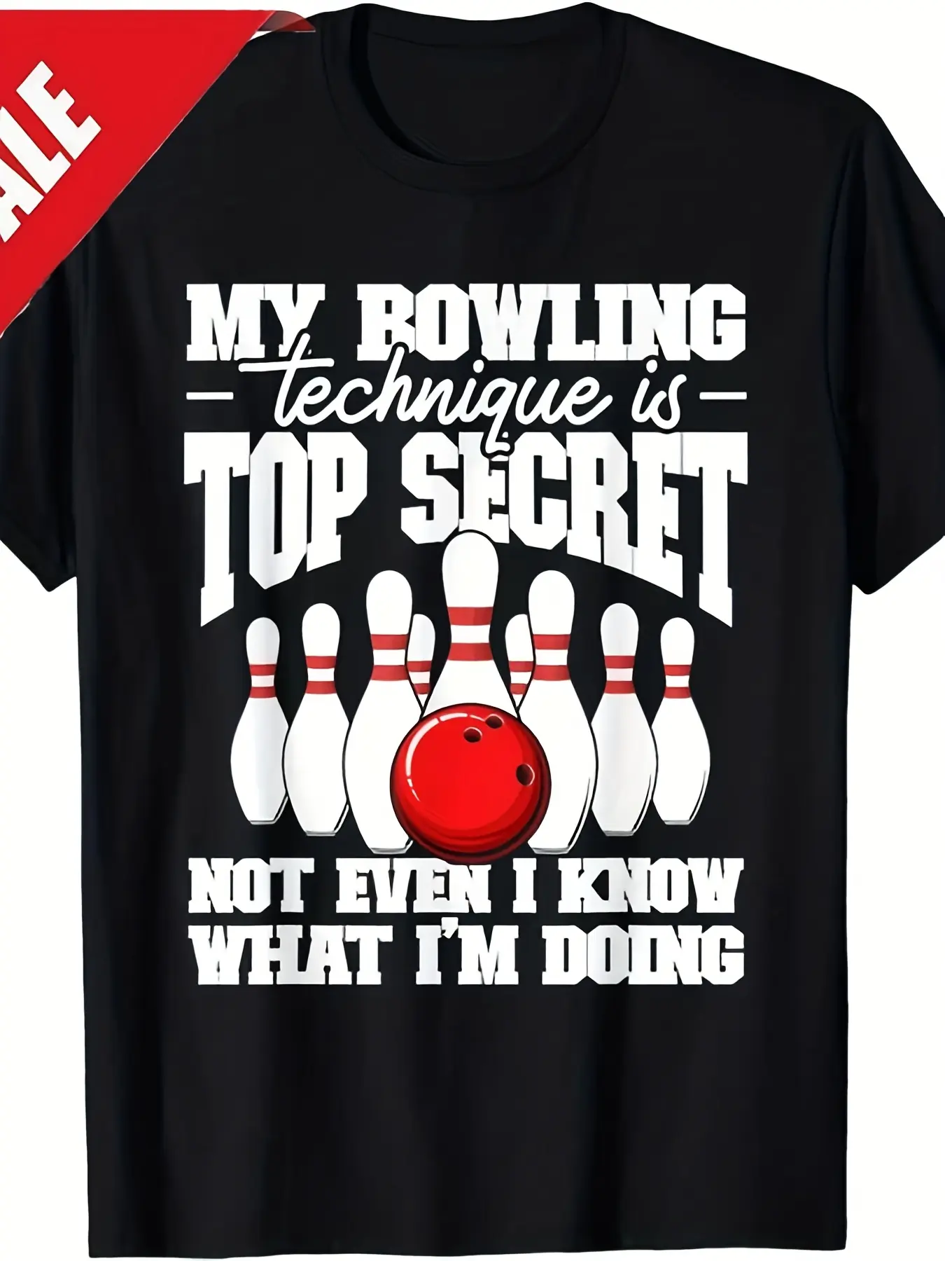 Men's Funny Bowling T-Shirt - _My Bowling Techniqu