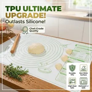 Upgrade Material Dough Kneading Mat/bag, Measurement Markers, Thick Non-Stick Non-Slip, Home Bread Making Tool, Essential Kitchen Gear