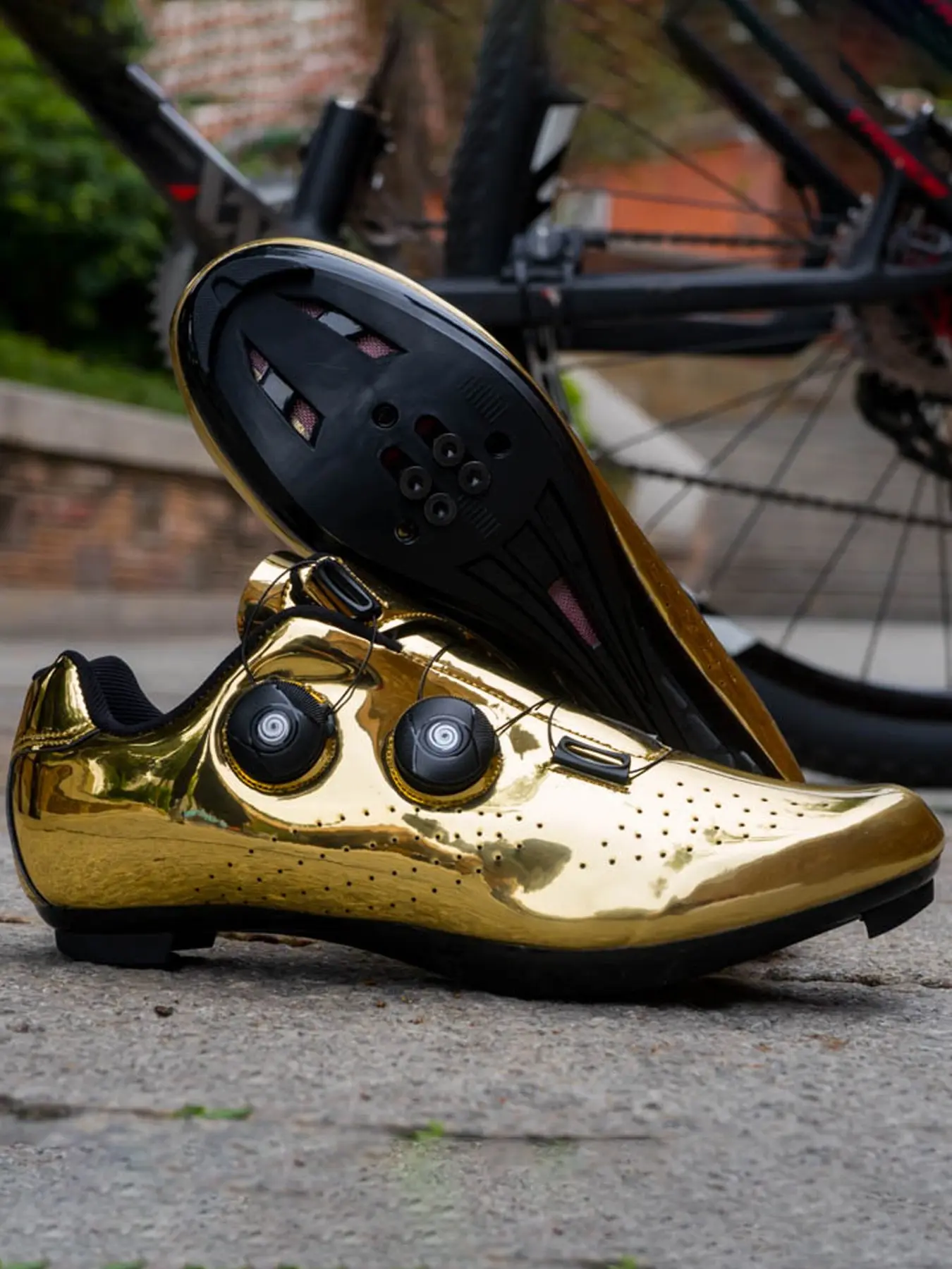 Unisex Cycling Shoes, Quick-Release Buckle, Breathable Pores, Ideal for Commuting, Daily Exercise, Outdoor Road Biking, Sporty Style