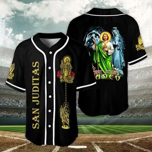 San Judas Camiseta Baseball Jersey, Mexican Jersey shirt, Sanjudas Tadeo Baseball Jersey, Gift for him, Gift for husband