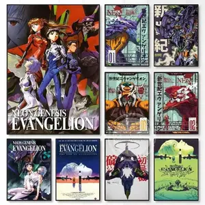 [COLLECTION] EVA Poster Print Unframe-Styles, Neon G-Genesis E-Evangelion Print, Manga Anime Art Print, Minimalist Poster, Vintage Retro Print, Gift for Anime Fans, Room Decor