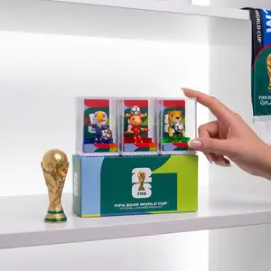 FIFA Official Licensed 2026 World Cup Mascot 3D Figure Set Canada Maple, Mexico Zayu, USA Clutch 6cm/2.36inch Mini Figures 3Pcs Set Premium Fan Souvenir Limited Edition 2026 World Cup Mascot Figurine