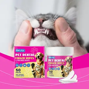 Pet Teeth Cleaning Finger Gloves for Easy Plaque and Tartar Removal, Portable Disposable Finger Covers for Pet Hygiene