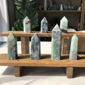 Natural Crystal Blue Sky Opal Tower Collection