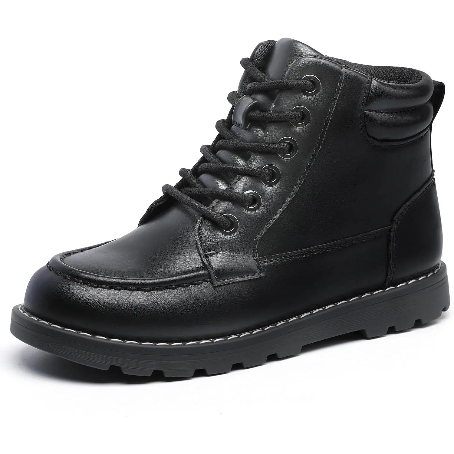 Shoeslocker Kids' Ankle Snow Boots - Winter Casual Side-Zipper Boots for Little & Big Boys and Girls