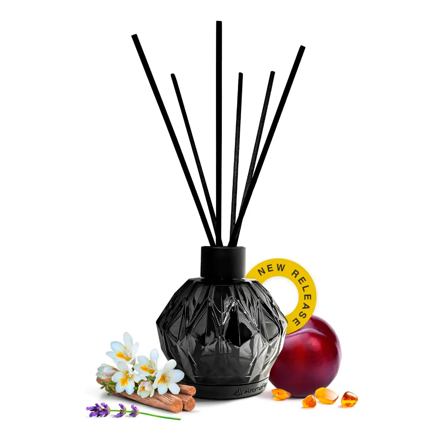 AromaPlan Lifestyle Scented Air Reed Diffuser - Glass Bottle Home Fragrance Freshener, Ideal for Gifting