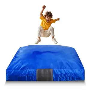 VEVOR Crash Pad, 5x 5 ft Crash Pad for Kids Sensory with Foam Blocks and Washable Cover, Large Soft Foam Landing Zone Giant Pillow Mat, Sensory Room Equipment for Children Jumping, Relaxing Play