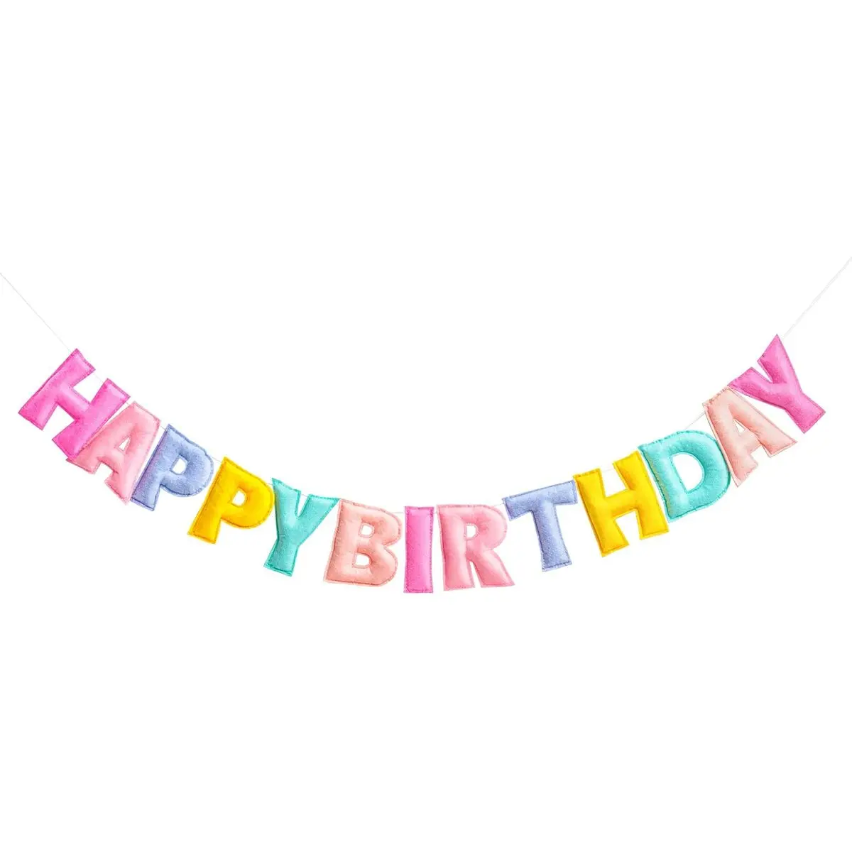 Pastel Happy Birthday Banner
