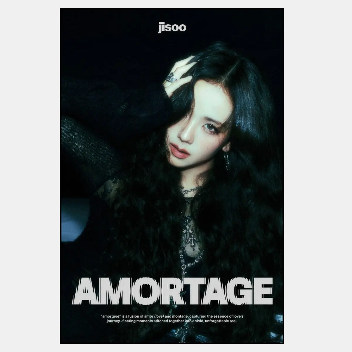 BP Music Poster, Jisoo Amortage Wall Art, K-pop Idols, Unframed High Quality Art Print, Home Decor, Gifts for Him Her