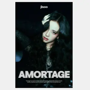 BP Music Poster, Jisoo Amortage Wall Art, K-pop Idols, Unframed High Quality Art Print, Home Decor, Gifts for Him Her