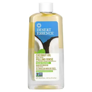 Desert Essence Coconut Oil Dual Phase, Pulling Rinse, 8 fl oz (237 ml)