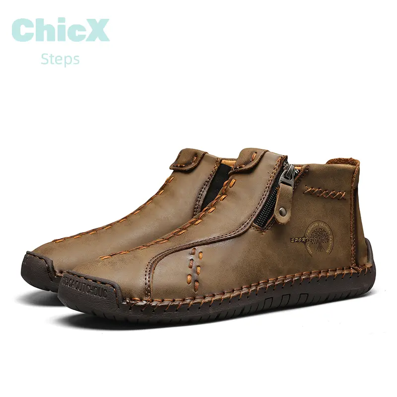ChicX Steps Hand-Stitched Outdoor Casual Shoes for Men