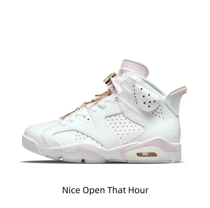Pure White High-Top Running Shoes - Sports Collectible Accessories with Faint Pink Outlines, Metal Gold Hardware - Matches Dresses, Casual Shorts for Daily Street, Dating Outfits