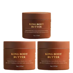 King Body Butter Cologne - Warm and Sensual,Jars withShea & Jojoba for Radiant Hydrating Fragrance,DeeplyNourishing, Lightweight Hydration with Almond Oil, JojobaOil & Vitamin E - Natural Moisturizer for Soft, Radiant Skin - 4.40z