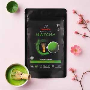 TEANAGOO Ceremonial Grade Matcha Powder Organic Vegan USDA Certified Gluten-free Sugar-free First-Harvest Matcha for Tea Ceremony Experience