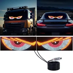 USB Animated Eye LED Light – 11 Dynamic Modes Moving Eye Effect for Car Interior, Truck Cab or Room Decor| Cool Glow Panel for Halloween, Gaming Setup & Vehicle Customization