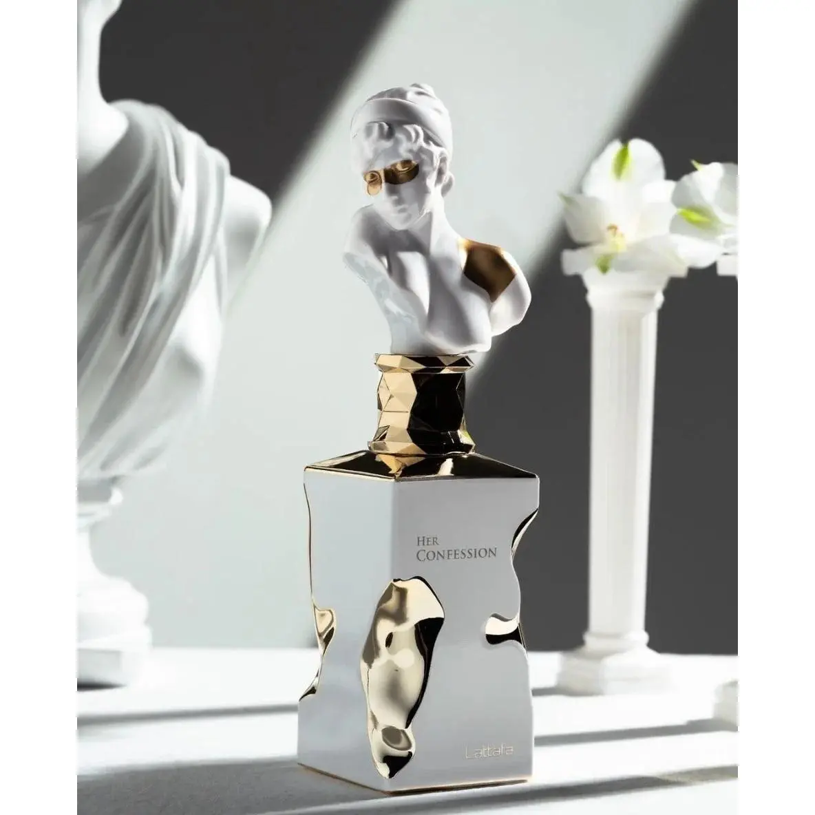 Lattafa Her Confession Eau de Parfum for Women, Long-Lasting Aromatic Spray with Notes of Vanilla, Cinnamon & Jasmine, 100ml (3.4 oz), Cinnamon Scent, Edp, Spray Bottle