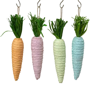 Sisal Rope Carrot Ornament -