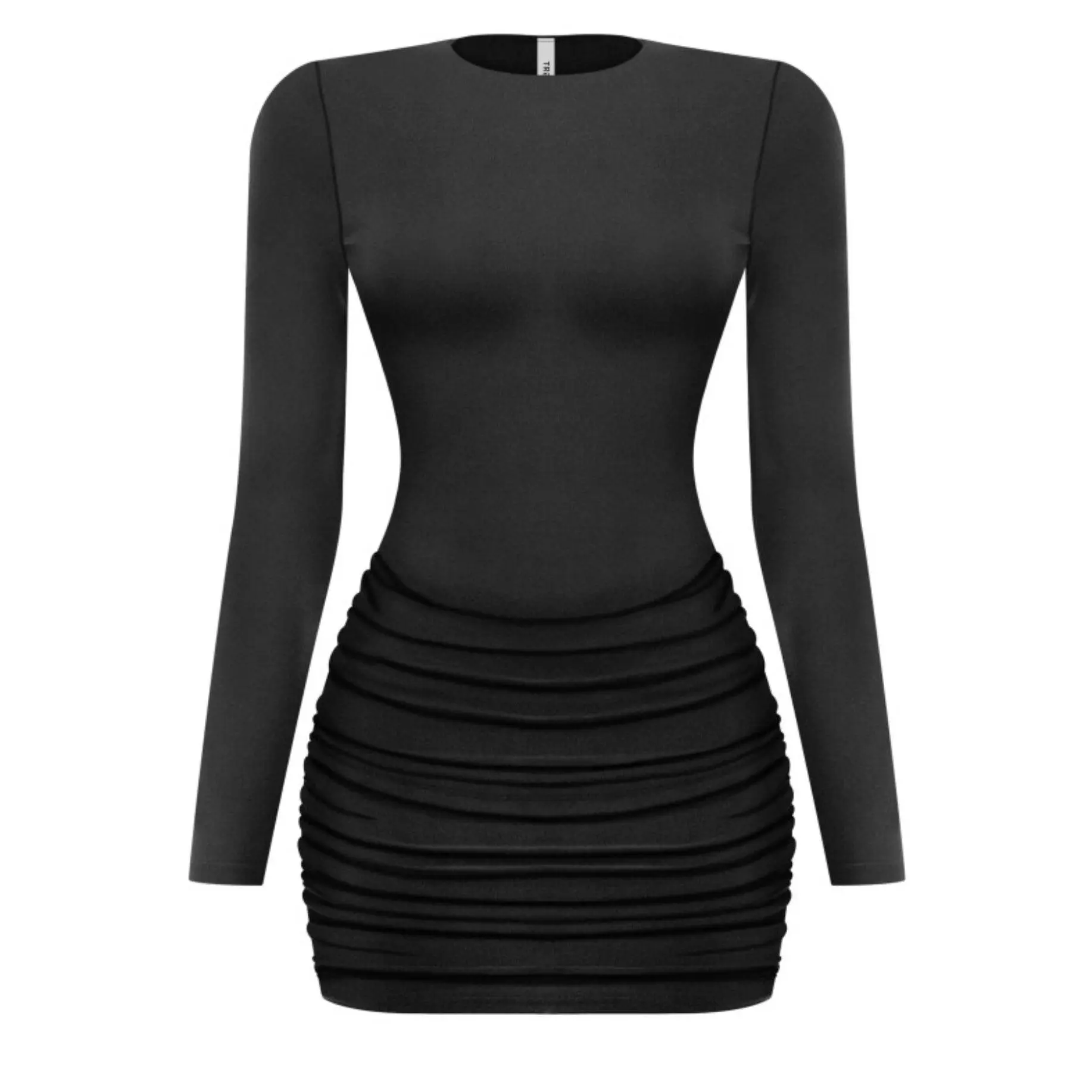 Remy dress - LONG SLEEVE DRESS 94% POLYESTER / 6% SPANDEX ruffled Dress stretchy - TikTok Shop Remy dress - LONG SLEEVE DRESS 94% POLYESTER / 6% SPANDEX ruffled Dress stretchy - TikTok Shop