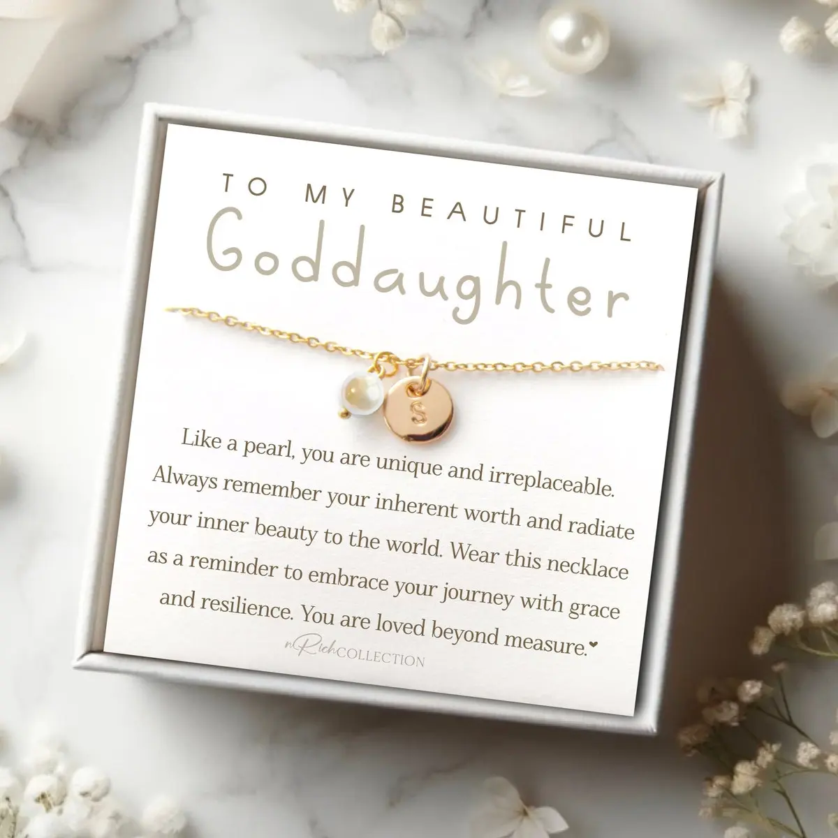Personalized gift for Goddaughter Gifts from Godmother Goddaughter Necklace Goddaughter baptism gift Goddaughter Wedding Gift Birthday Gift