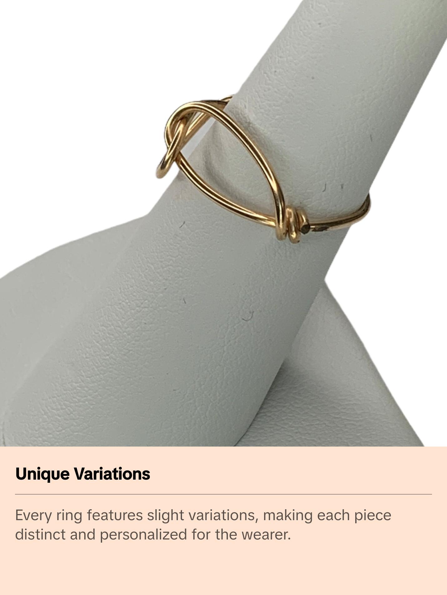 Sterling Silver | 14KT Gold Filled Wire Infinity Loop Simple and Minimalistic Wire Ring