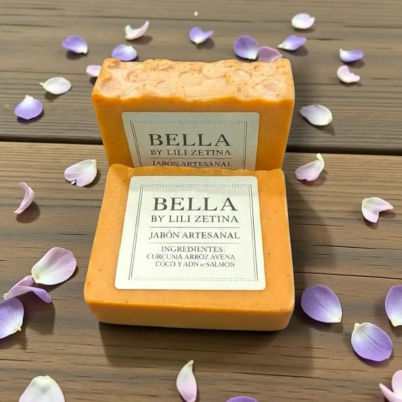 Bella by Lili Zetina Artisanal Soap with Turmeric Rice Facial Skin Repair Cleansing Cleanser Facial Cleansing Facial Wash