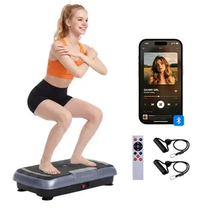 HopHorse High Quality 400 lbs Capacity Vibration Plate Exercise Machine 180 Adjustable Speeds Whole Body Vibrating Plate Workout for Women and Men for Strength Toning Muscle Activation