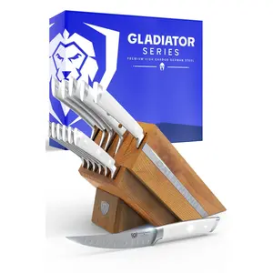 12-Piece Block Set | White Handles | Gladiator Series | NSF Certified | Dalstrong ©