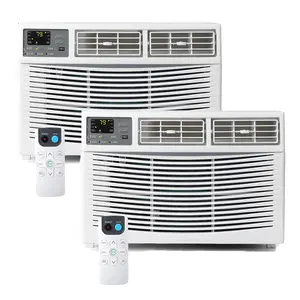 WiFi Smart Window Air Conditioner 2-Pack 8,000 BTU – Remote, App & Voice Control, Quiet 115V Cooling System, Built-In Dehumidifier, 24H Timer, Cools Rooms Up to 350 Sq.Ft, 11.5 CEER – Ideal for Bedroom, Living Room or Office
