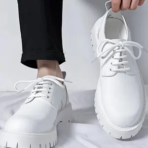 Men's Fashionable Lace Up Front Dress Shoes, Casual Comfortable Breathable Shoes for Daily Wear, Male All-match Round Toe Shoes for Daily Wear