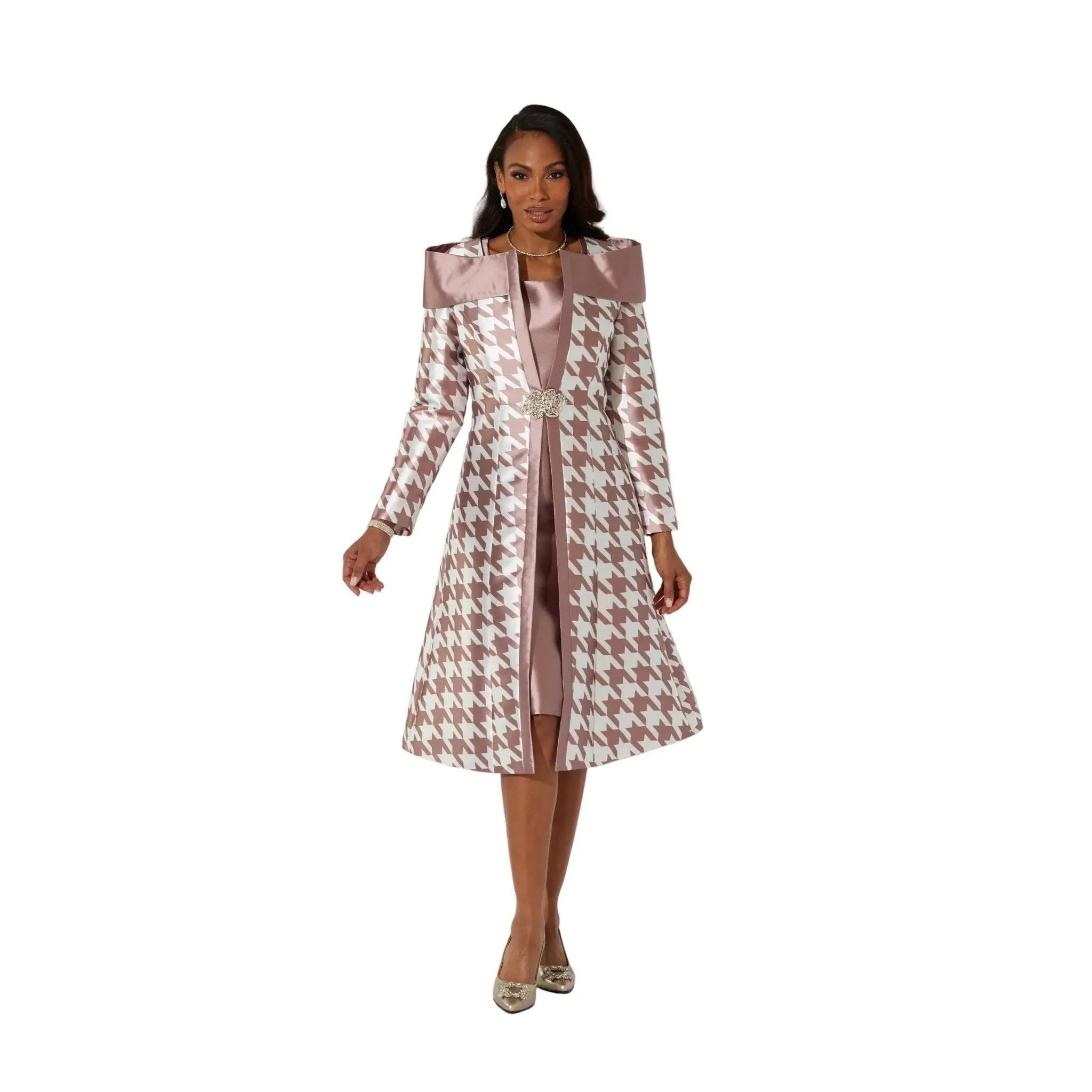 Haute Houndstooth Jacket Dress by EY Boutique