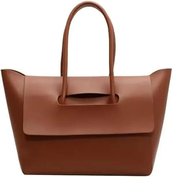 New Fashionable Women Multifunctional Versatile Simple Solid Color Shoulder Bag Fashion Large Capacity Casual Trendy Everyday Elegant Minimalist Handbag Simple Women's PU Soft Leather Retro Tote Bag Solid Color Famous Brand High Quality Bag for Woman
