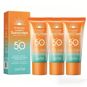 Sunscreen SPF 50,Sun Screen Protector For Faceand Body, Broad Spectrum Sunscreen UVA/UVBProtection, Lightweight Non Sticky, WaterproofSweatproof Long Lasting, No White Cast